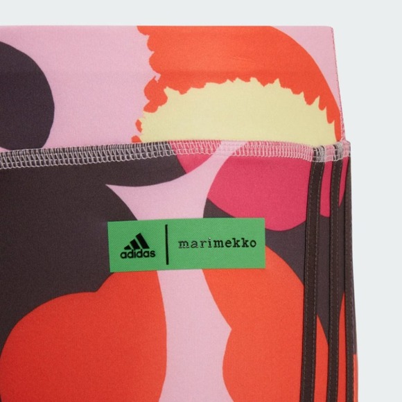 NWT Adidas Girl's Adidas x Marimekko Believe This Aeroready Leggings Size Small - Picture 4 of 13